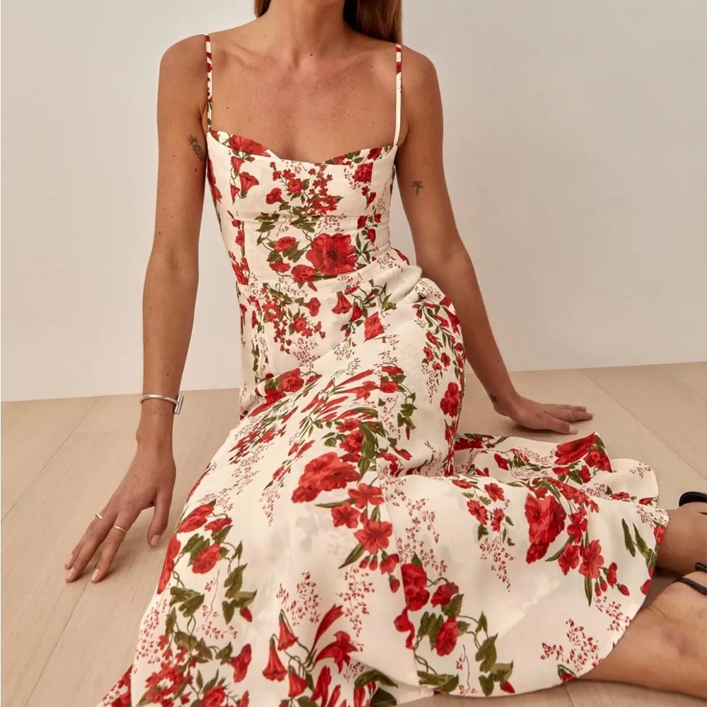 Reformation Floral MIDI Dress